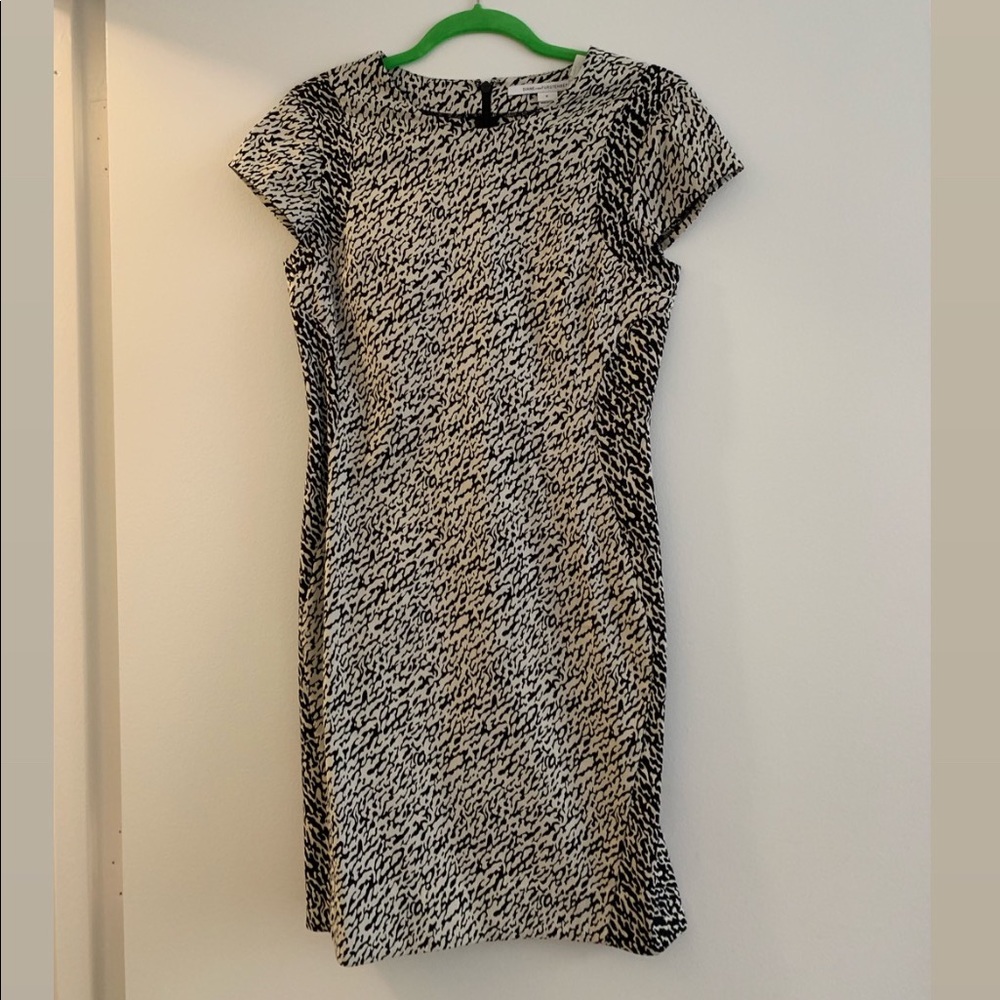 DVF animal print dress